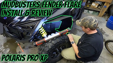 MudBusters Fender Flares on the PRO XP!  Install and review! (I hit a tree with them!)