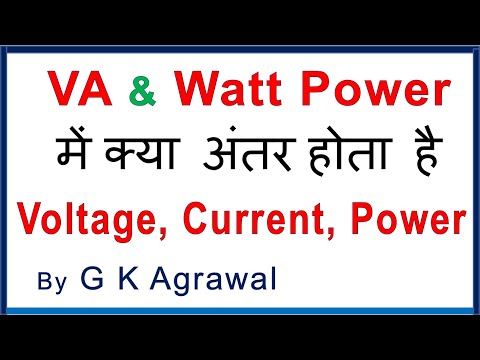 KW, KVA, KVAR, kwH Power difference & PF in Hindi