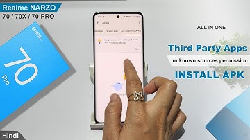 How to install apk in realme narzo 70x | Apk settings | Realme narzo 70 pro Install third party app