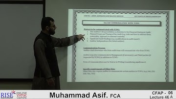 CFAP 06 || Muhammad Asif, FCA || Lecture 36B