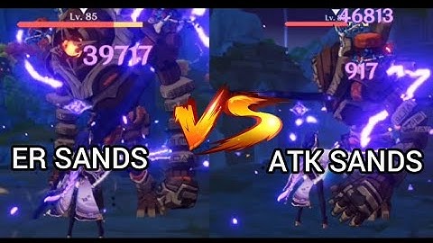 RAIDEN SHOGUN (EI) ER sands VS ATK sands comparison