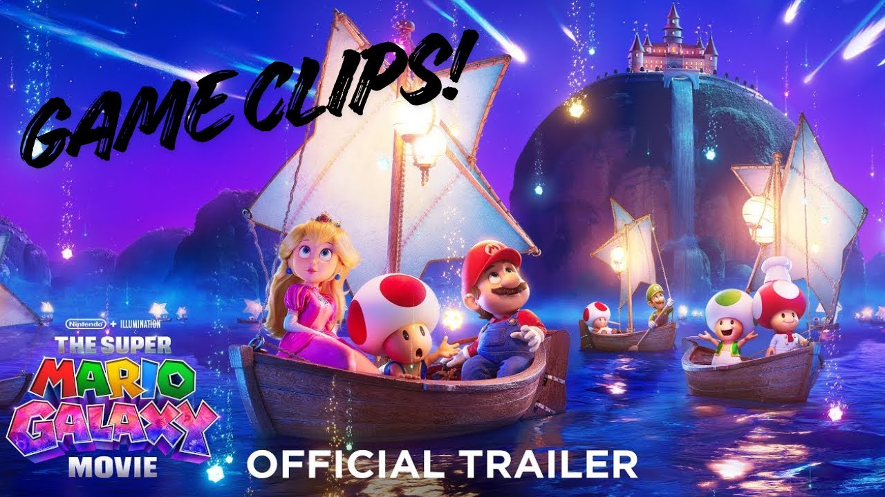The Mario Galaxy Movie trailer but with GAME CLIPS!