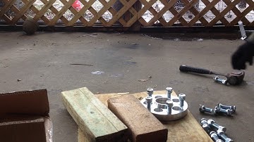 How to remove studs from spacer /adapter without a press.