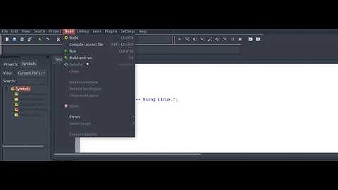 How to run a program in CodeBlocks in Linux