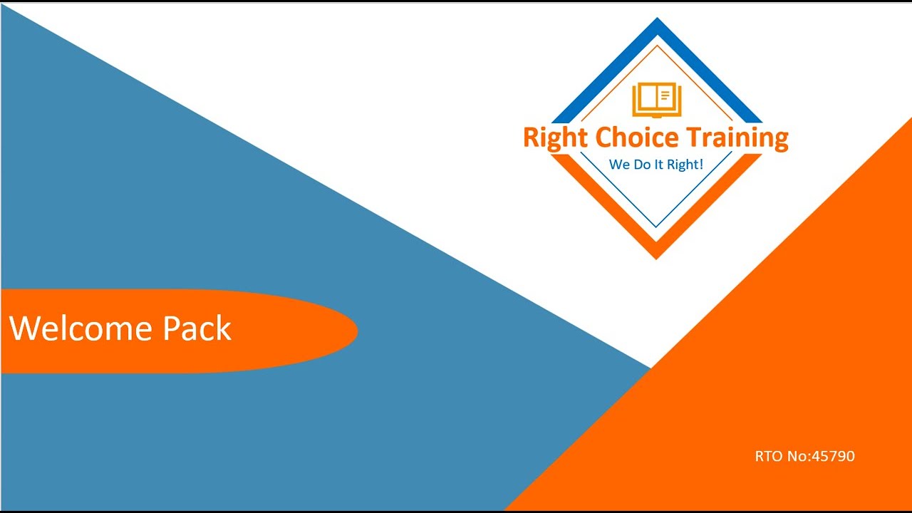 Right Choice Training Welcome Pack - YouTube