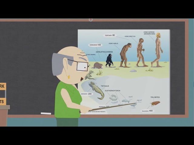 South Park - Ms. Garrison Teaches Evolution class=