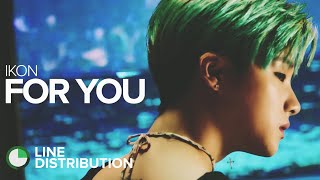 IKON - For You (Line Distribution) [SPECIAL FAN SONG]