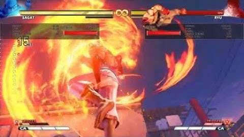 STREET FIGHTER V Sagat day 1 combo 2