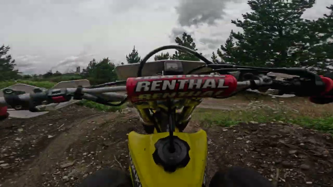 Doing some laps around the track at the lake then off to the fire breaks. 