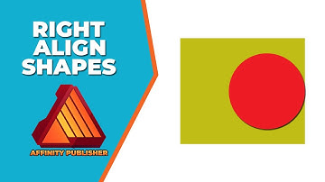How to right align shapes in affinity publisher