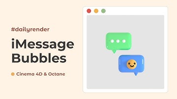 Message Bubbles - Time-lapse using  Cinema4D & Octane Render