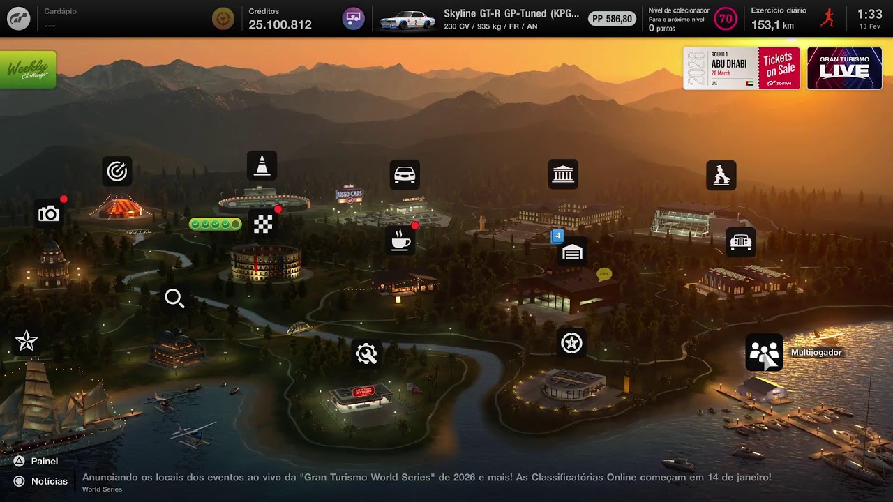 Desafio semanal 2  fevereiro PS5 GT7 Gtec 2026