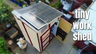 DIY Ultra-Tiny Solar Powered Work Shed