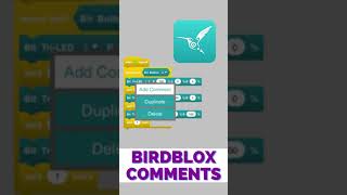 Hummingbird Hack: BirdBlox Comments