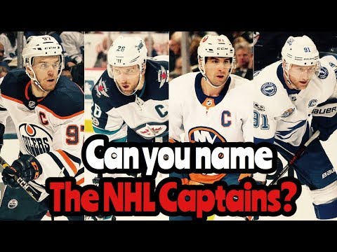 current nhl captains