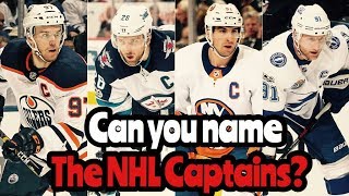 Can You Name The Current NHL Captains?