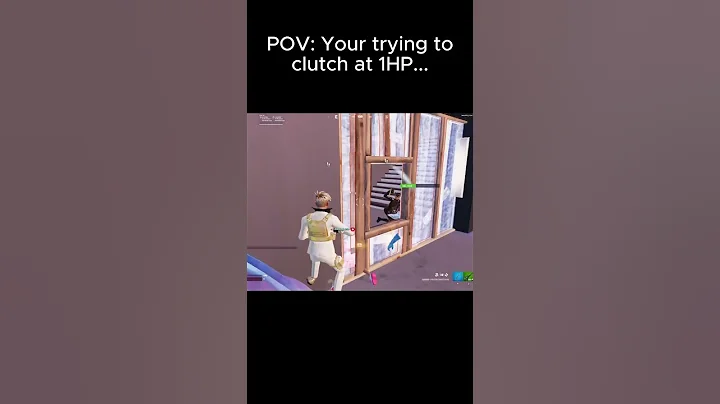 POV: When you trying to clutch at 1HP...  🤣😂 #funny #fortnite #clutch