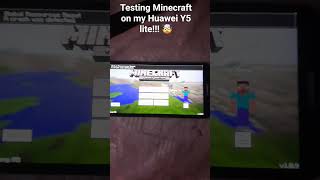 I'm testing minecraft on my phone 😎 #smartphone #tech #games