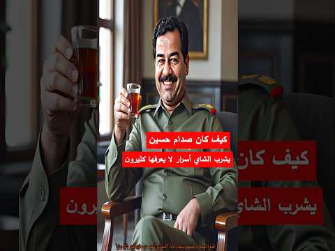 كيف كان صدام حسين يشرب الشاي أسرار لا يعرفها كثيرون الكويت الجيش العراقي العراق قصص حقيقية