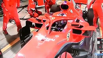 F1 2018 Bahrain GP - Pit Stop Accident