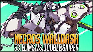 Necros Genji 53 Elims "Wall Dash" VS Double Sniper Season 27 screenshot 5