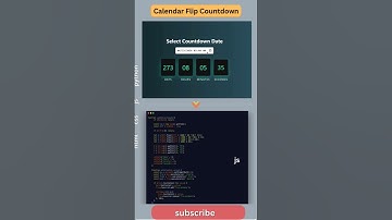 Create a Stunning Countdown Timer Using Just HTML, CSS & JS!