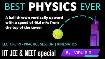 Lecture 19 Q - A ball is thrown vertically upwards with velocity | kinematics important questions