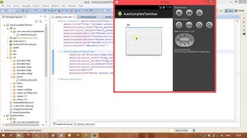 Android Tutorails : AutoComplete TextView