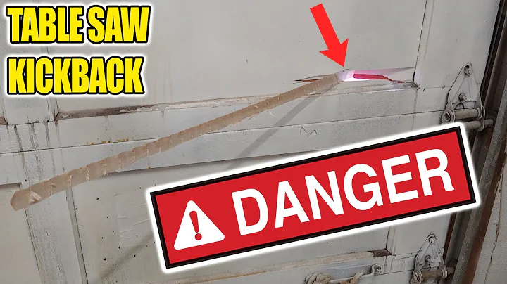 Destroying my Garage Door with Table Saw Kickback