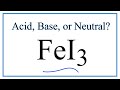 Acidic Nature of FeI3 Solutions