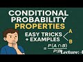 "Properties of Conditional Probability Made Simple | Must-Know for Exams!" #property #Conditional
