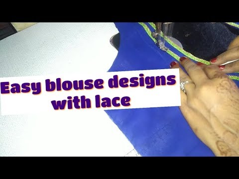 Easy Blouse Design With Lace/By Durgavati Chandresh Vishwakarma