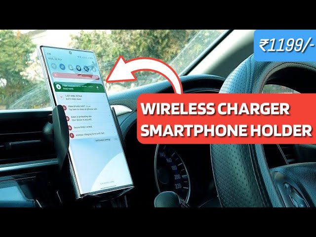 The BEST Car Mobile Holder + Wireless Charger, 15W Charging and Infrared  Sensor