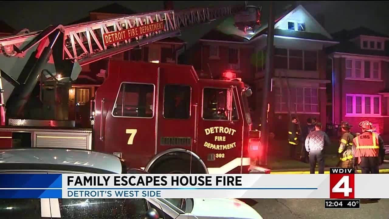 Family escapes house fire - YouTube