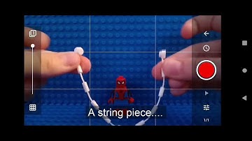 How to make Spiderman shoot a web in stop motion.