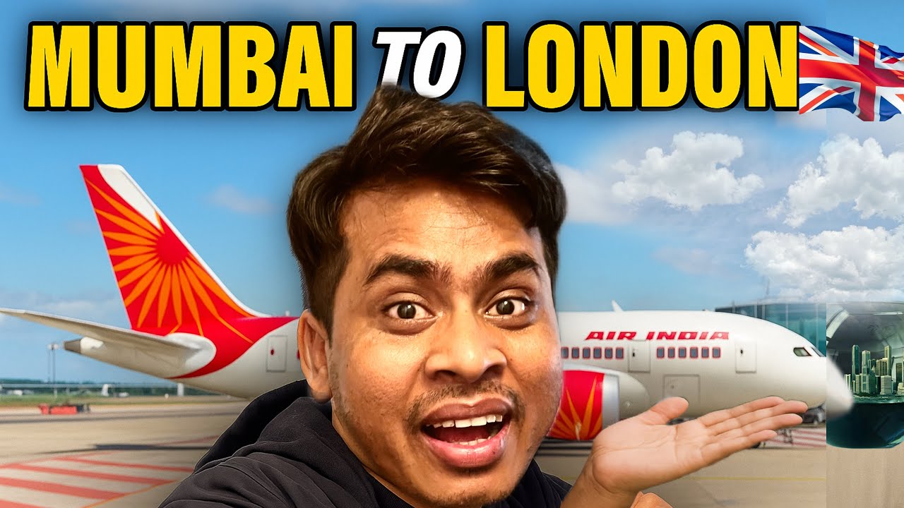 ✈️ Mumbai to London – My Exciting Air India Journey! 🌏 | Travel Vlog 2025