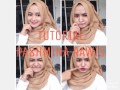 Tutorial Hijab Pashmina Crinkle Wajah Bulat