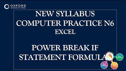 COMPUTER PRACTICE N5   N6 LOGICAL IF STATEMENT