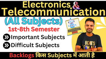 E&TC Engineering Syllabus 1st Year to 4th, Semester Wise Syllabus, Important Subjects in BTech E&TC