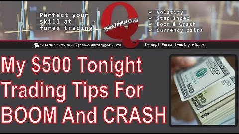 🔴 $500 Tonight Trading Tips For Trading BOOM And CRASH | Binary.com
