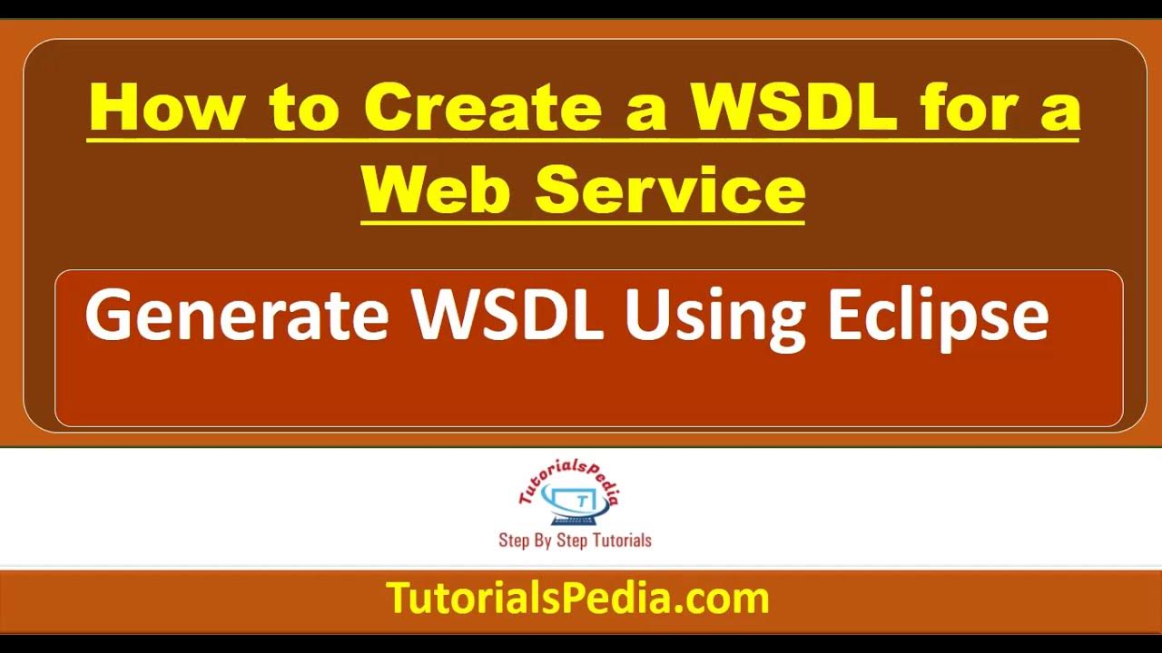 forum slå op Delvis WSDL Tutorial | How to Generate WSDL file in Eclipse | Create WSDL Using  Eclipse | WSDL Generation - YouTube