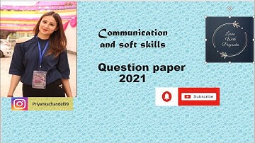 Communication and soft skills Question paper 2021 | MCOM | BCOM | MBA | BBA