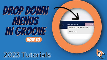 How to make a drop down menu in groove on the navbar.
