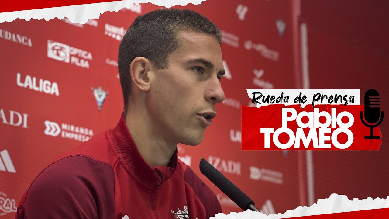 🎙️ Pablo Tomeo:  ❝Contentos por el derbi pero sin relajarnos, no nos lo podemos permitir❞