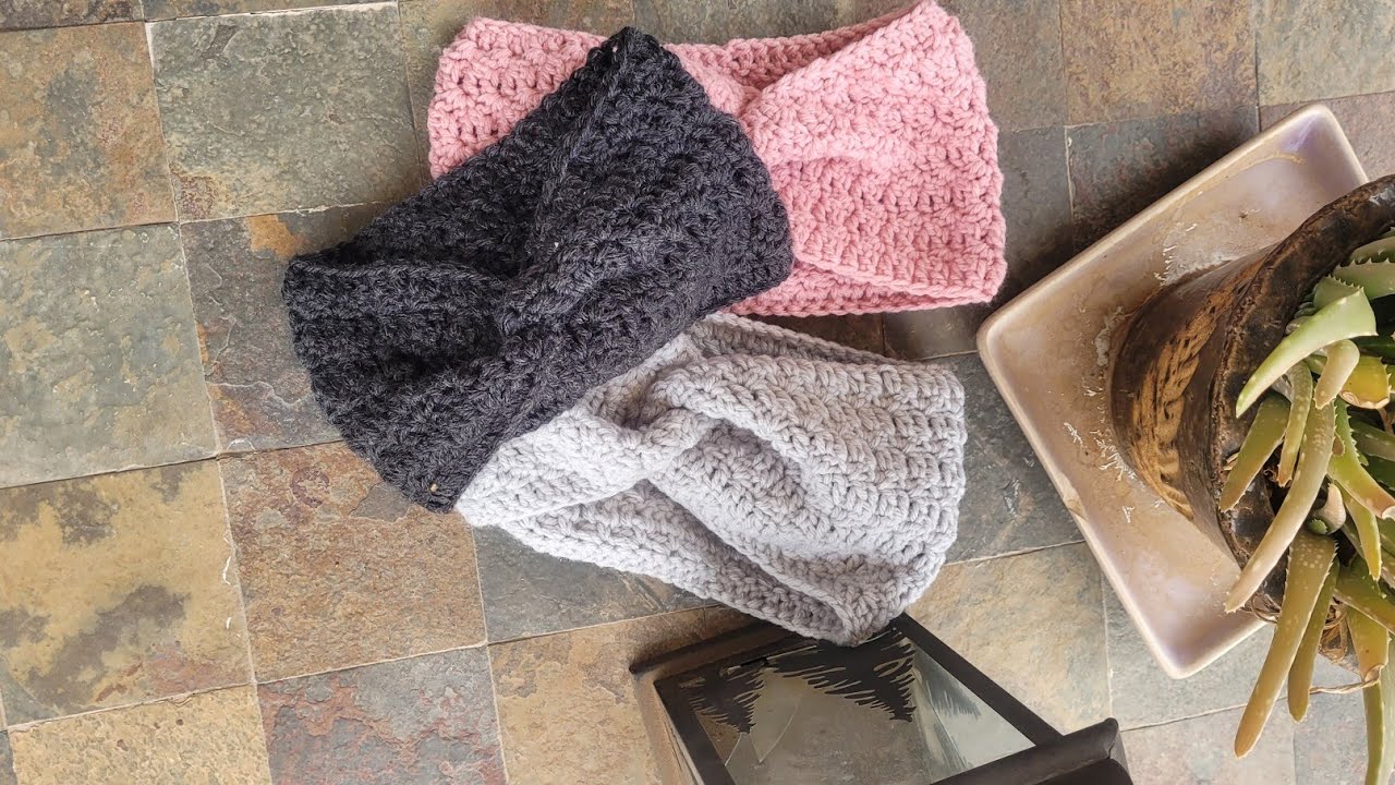 Crochet textured, Headband