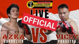 LIVE AZKA CORBUZIER VS VICKY PRASETYO BOXING