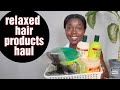 Relaxed Hair Product Haul ||Healthy Hair Journey