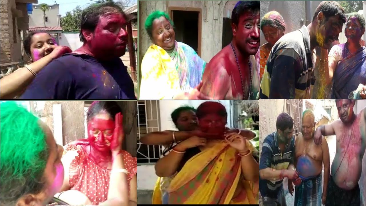 Uncut holi vlog// happy holi to all my friends #bengalivlog