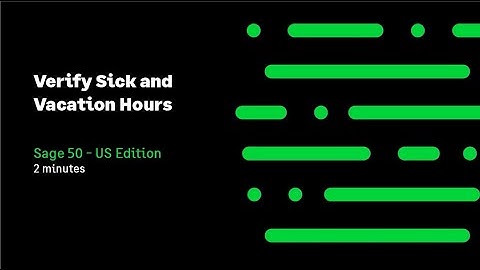 Sage 50 US - Verify Payroll Tax Field Assignments
