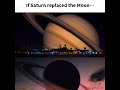 If Saturn Was As Close As the Moon… This Is What You’d See #didyouknow #science #sciencefacts